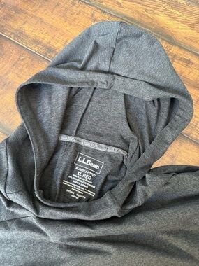 L.L.Bean Dark Heather Gray Hoodie with Label